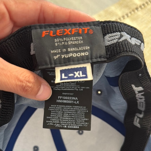 Hurley Charcoal Cap Flex Fit with Black Logo - Picture 3 of 4